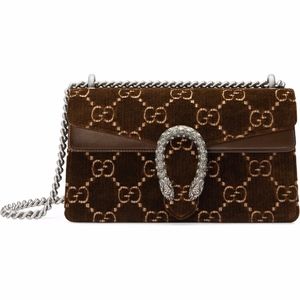 Gucci Bags - Gucci Small Dionysus Velvet Brown Shoulder Bag NWT Gucci Bags - Gucci Small Dionysus Velvet Brown Shoulder Bag NWT